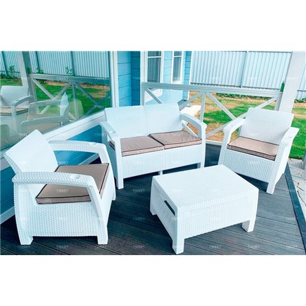 Комплект уличной мебели TWEET Terrace Set, белый