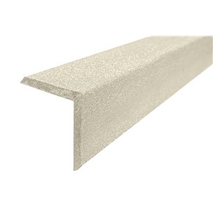 Уголок ДПК равнополочный NauticPrime, 57*57*3000мм брашинг, слоновая кость