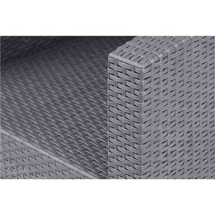 Arizona b:rattan, Кресло (2шт.), антрацит (2 подушки)