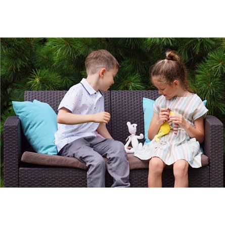 Arizona b:rattan, Диван двухместный, антрацит (2-х местная подушка)