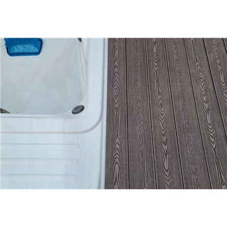 Палубная доска полнотелая из ДПК марки HOLZHOF Solid, 150*18