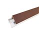 Уголок ДПК + алюминиевый профиль, коричневый - 3м