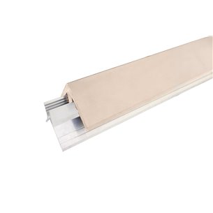 Уголок ДПК + алюминиевый профиль, слоновая кость