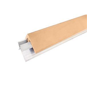 Уголок ДПК + алюминиевый профиль, кедр