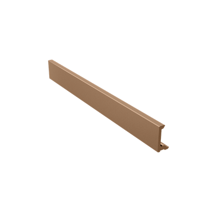 Стартовый (конечный) ДПК профиль + алюминий, кедр