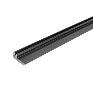 Стартовый (конечный) ДПК профиль + алюминий, серый