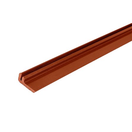 Стартовый (конечный) ДПК профиль + алюминий, терракот