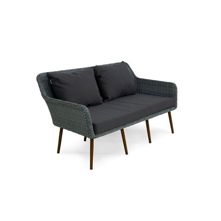 Комплект плетеной мебели MOKKA RIMINI (стол кофейный, 2 кресла, диван 2 х-местная)