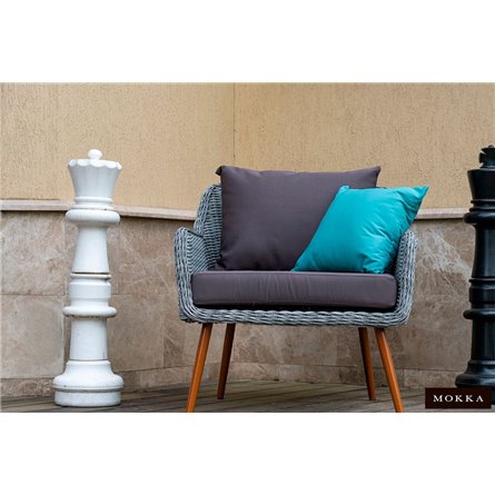 Комплект плетеной мебели MOKKA RIMINI (стол кофейный, 2 кресла, диван 2 х-местная)