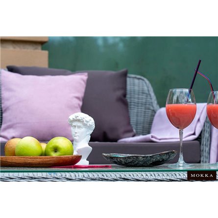 Комплект плетеной мебели MOKKA RIMINI (стол кофейный, 2 кресла, диван 3 х-местный)