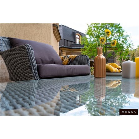 Комплект плетеной мебели MOKKA RIMINI (стол кофейный, 2 кресла, диван 3 х-местный)