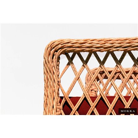 Комплект плетеной мебели MOKKA VILLA ROSA (4 кресла) + 4 подушки