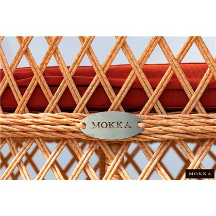 Комплект плетеной мебели MOKKA VILLA ROSA (4 кресла) + 4 подушки