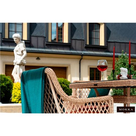 Комплект плетеной мебели MOKKA VILLA ROSA (6 кресел) + 6 подушек