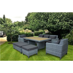 MOKKA BELLA диван 3-х местный, серый