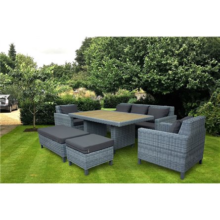 MOKKA BELLA диван 3-х местный, серый