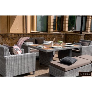 MOKKA BELLA диван 3-х местный, серый