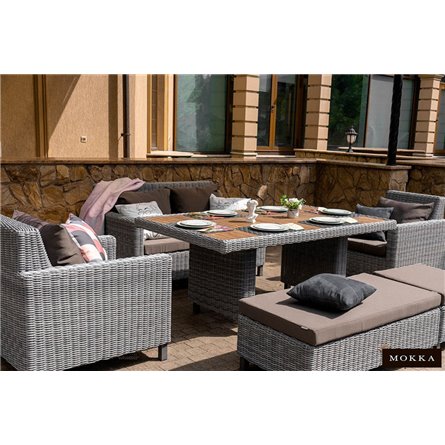 MOKKA BELLA диван 3-х местный, серый