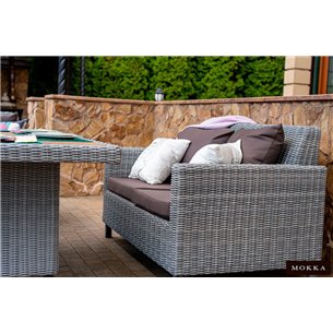 MOKKA BELLA диван 3-х местный, серый