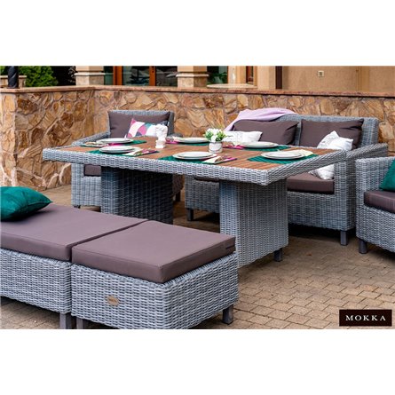 MOKKA BELLA диван 3-х местный, серый