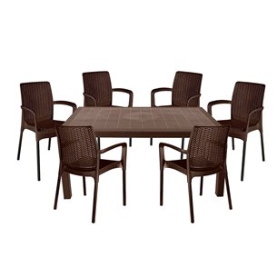 Комплект мебели Tweet BALI Set, коричневый