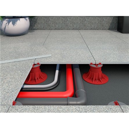 Огнеупорная регулируемая опора HILST LIFT F10 (385-530мм)