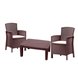 Комплект мебели Rosario Balcony Set, цвет коричневый