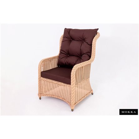 Комплект плетеной мебели МОККА SAN MARINO (стол обеденный, 8 кресел), Бежевый