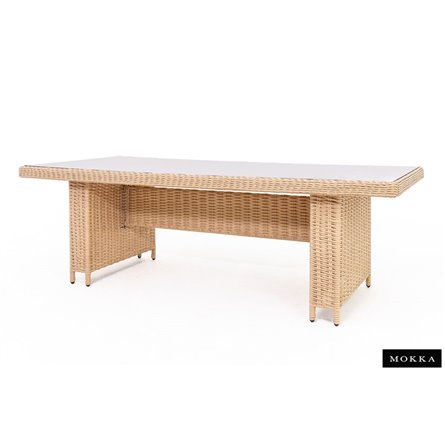 Комплект плетеной мебели МОККА SAN MARINO (стол обеденный, 8 кресел), Бежевый