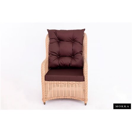 Комплект плетеной мебели МОККА SAN MARINO (стол обеденный, 8 кресел), Бежевый