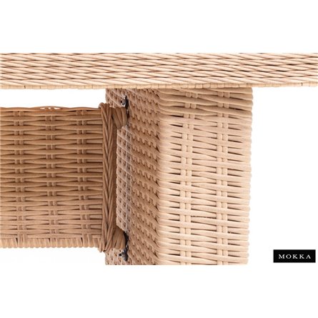 Комплект плетеной мебели МОККА SAN MARINO (стол обеденный, 8 кресел), Бежевый