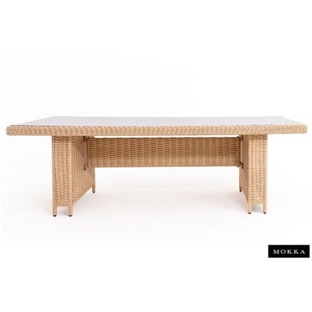 Комплект плетеной мебели МОККА SAN MARINO (стол обеденный, 8 кресел), Бежевый