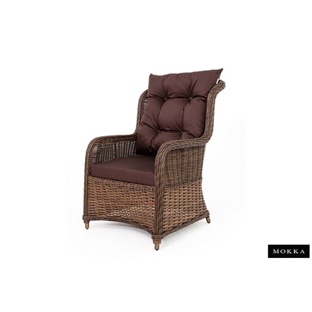 Комплект плетеной мебели МОККА SAN MARINO (стол обеденный, 8 кресел), Бронзовый