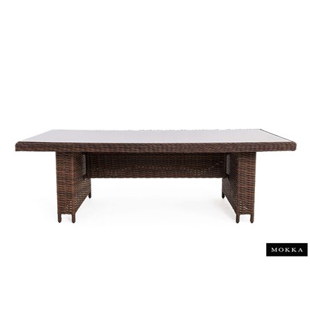 Комплект плетеной мебели МОККА SAN MARINO (стол обеденный, 8 кресел), Бронзовый