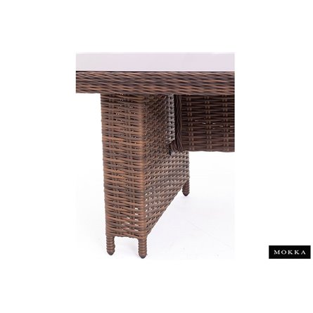 Комплект плетеной мебели МОККА SAN MARINO (стол обеденный, 8 кресел), Бронзовый