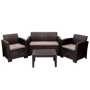 Комплект мебели Arizona Set, венге (на 4 персоны)