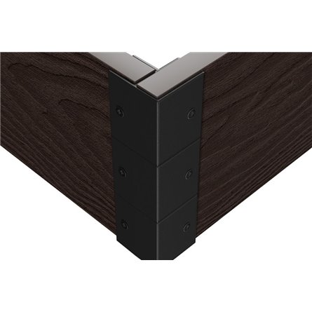 Соединительный уголок Holzhof неповоротный 90град. для грядочной доски 225х30мм