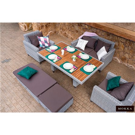 Комплект плетеной мебели MOKKA BELLA малый