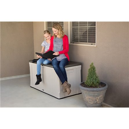 Сундук пластиковый Sand and Brown 439 л, бежево-коричневый