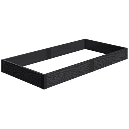 Доска для грядки Holzhof Eco M 200x25x2950 мм, антрацит, средняя