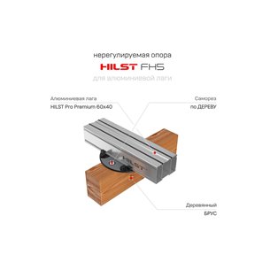 Опора нерегулируемая HILST FH5 для алюминиевой лаги