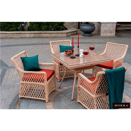 MOKKA VILLA ROSA стол обеденный квадратный