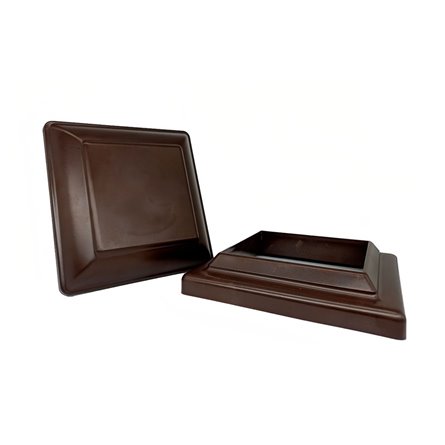 Крышка со светодиодами и юбка - комплект для столба Holzhof woodstyle (100*100)