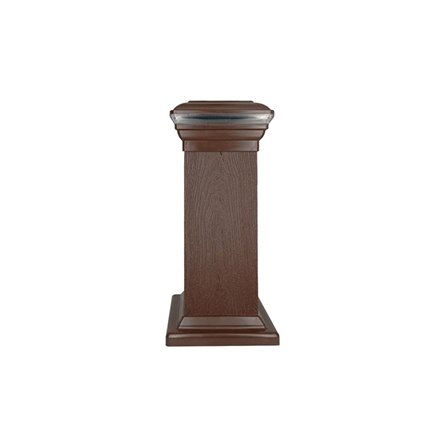 Крышка со светодиодами и юбка - комплект для столба Holzhof woodstyle (100*100)