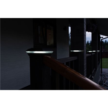 Крышка со светодиодами и юбка - комплект для столба Holzhof woodstyle (100*100)