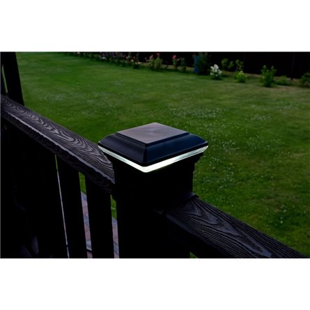 Крышка со светодиодами и юбка - комплект для столба Holzhof woodstyle (100*100)