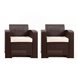 Rattan premium, комплект из 2-х кресел в цвете венге с подушками