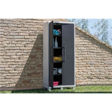 Уличный шкаф TOOMAX 2х дверный глубокий SANTORINI XL (4 полки)