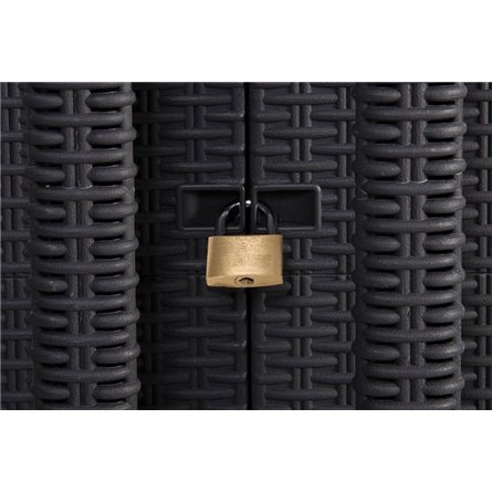 Уличный шкаф TOOMAX 2х дверный глубокий SANTORINI XL (4 полки)