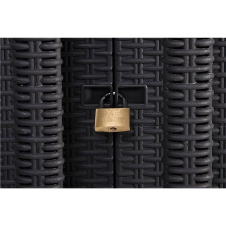 Уличный шкаф TOOMAX 2х дверный глубокий SANTORINI XL (3 полки), светло-серый/антрацит